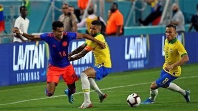 تعرف على تشكيل البرازيل وكولومبيا الرسمي فى كوبا أمريكا