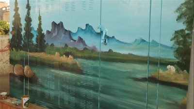 تدشين مبادرة لتجميل أكشاك الكهرباء بتحويلها إلى لوحات فنية بالبحيرة (صور)