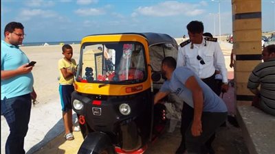 ضبط 9 تكاتك ودراجتين ناريتين في حملة بمصيف بلطيم