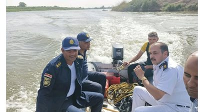 الإنقاذ النهري بالمنوفية ينتشل جثمان شاب غرق في بحر شبين