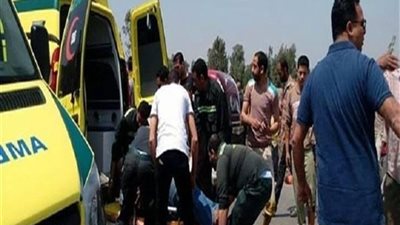 إصابة 4 أشخاص في حادث انقلاب موتوسيكل بترعة بكفر الشيخ