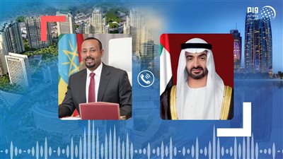 ولي عهد أبو ظبي ورئيس وزراء إثيوبيا يبحثان تعزيز التعاون بين البلدين