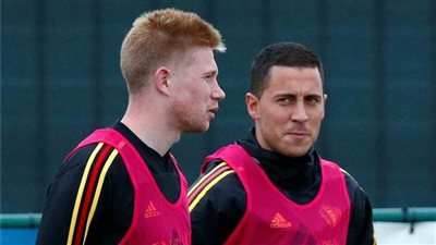 تأكد غياب هازارد ودي بروين عن موقعة إيطاليا