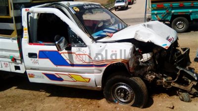 إصابة 6 في اصطدام سيارة بعمود إنارة جنوبي الأقصر