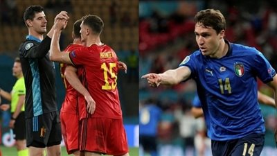 تعرف على مواعيد مباريات اليوم الجمعة 2-7-2021 والقنوات الناقلة.. بلجيكا ضد إيطاليا