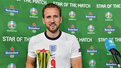 هاري كين يفوز بجائزة رجل مباراة إنجلترا وأوكرانيا في يورو 2020 