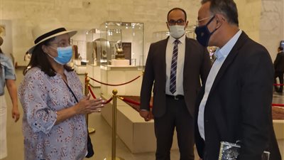 ضيوف مصر يتوافدون على المتحف القومي للحضارة المصرية