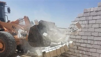 إزالة 28 حالة تعد بالبناء على المخالف بمركزين في المنيا ضمن أعمال الموجة 19