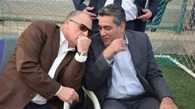 حضور هاني أبو ريدة وأحمد مجاهد نهائي بطولة كأس العرب للشباب