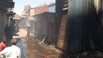 الحماية المدنية تسيطر على حريق بسويقة المرج الجديدة (صور)