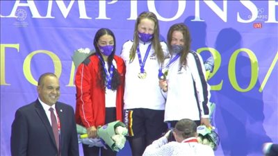 ندى مجدي تحرز الميدالية الفضية فى سباق 1500 متر سباحة ببطولة العالم للكبار