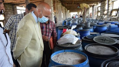 إعدام 32 طن أغذية فاسدة وتشميع مصنع مخللات بالشرقية (صور)