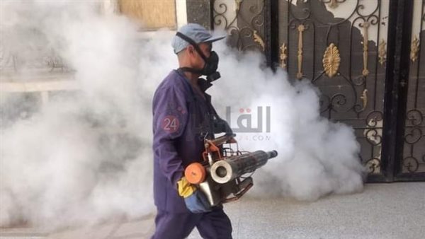 أعمال رش وتطهير بالمنيا