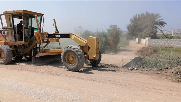 رفع كفاءة الطرق بالمنيا