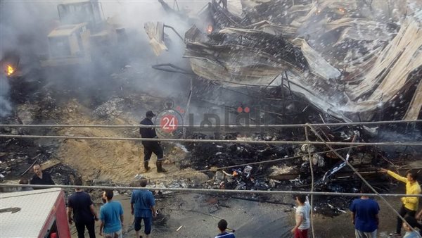 من موقع الحريق