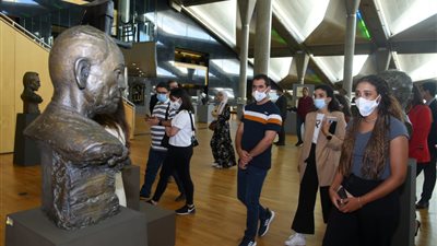 زيارة الوفد المصري اليوناني القبرصي إلى مكتبة الإسكندرية