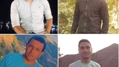 بكاء وصراخ أثناء استقبال جثامين ضحايا حريق قبرص في المنيا ( فيديو)