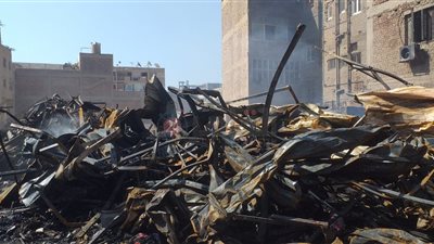 التحريات تكشف أسباب حريق معارض طهطا بسوهاج (صور وفيديو)