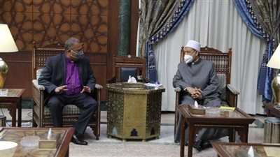 شيخ الأزهر يستقبل وفد الكنيسة الأسقفية الإنجليكانية للتهنئة بعيد الأضحى