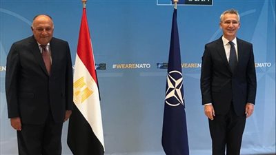 استمرارًا للقاءاته في بروكسل.. وزير الخارجية يلتقي سكرتير عام حلف شمال الأطلنطي