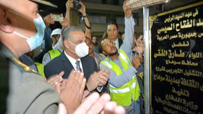 تفاصيل افتتاح التشغيل التجريبي لكوبري الثقافة أعلى السكة الحديد بسوهاج 