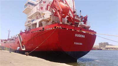 تفريغ 1200 طن رخام  بميناء غرب بورسعيد