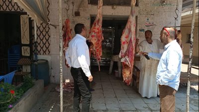 ضبط 70 كيلو لحوم مذبوحة خارج المجازر بكفر الشيخ