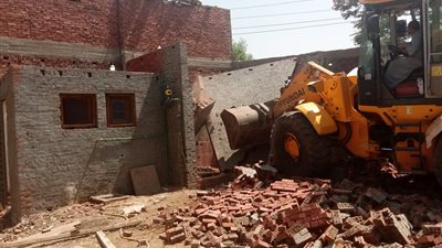  إزالة 8 حالات بناء مخالف بأبو النمرس والحوامدية والبدرشين ومنشأة القناطر والطالبية