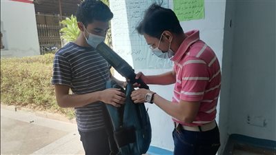 توافد طلاب الثانوية العامة قبل امتحان مادة الفلسفة والمنطق