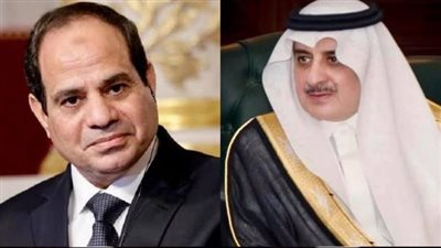 السيسي وأمير منطقة تبوك بالسعودية يتبادلان التهنئة بعيد الأضحى المبارك