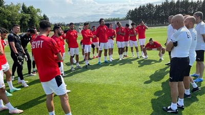 المنتخب الأولمبي يخوض مرانه الأخير قبل مواجهة إسبانيا