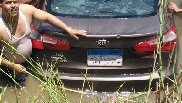 سقوط سيارة بالقليوبية