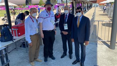 وزير الرياضة يلتقي رئيس الاتحاد الدولي لليد على هامش افتتاح طوكيو 2020