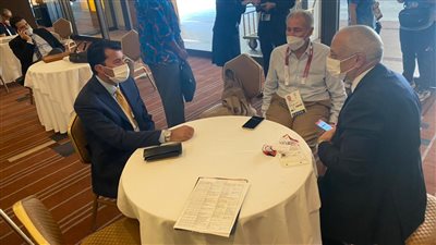 لقاء وزير الرياضة برئيس الاتحاد الدولي لكرة اليد في أولمبياد طوكيو