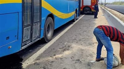 إصابة 34 سيدة وسائقين في حادث تصادم أتوبيسين بالإسكندرية (صور)