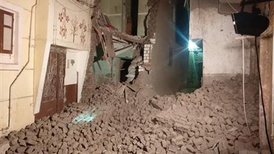 انهيار منزل مكون من طابقين دون حدوث أية خسائر في الأرواح بسوهاج