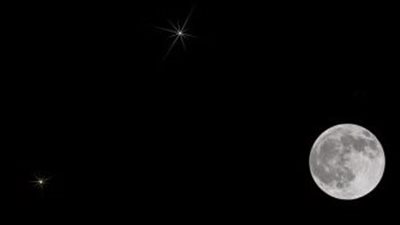 أستاذ بمعهد البحوث الفلكية: يمكن رؤية القمر وزحل بالعين المجردة صباح الأحد (صورة)