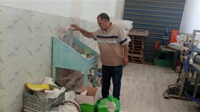 ضبط بدروم مخالف لصناعة الألبان بكفر شكر 