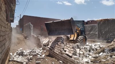 إزالة 3 تعديات على الأراضي الزراعية في قنا