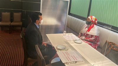 وزير الرياضة يلتقي نظيرته الكينية على هامش حضورهما منافسات طوكيو 2020