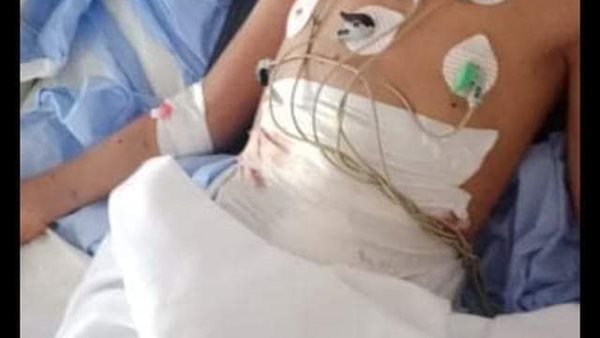 الطفل المصاب