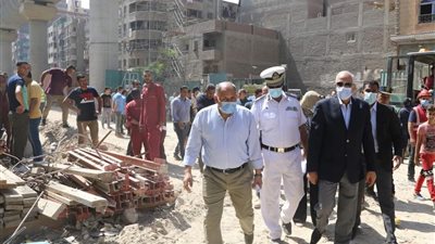 محافظ الجيزة يوجه بتوفير الرعاية اللازمة لسيدة العقار المنهار بإمبابة بعد نقلها للمستشفى