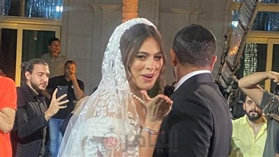 اللقطات الأولى من حفل زفاف هاجر أحمد على رجل الأعمال أحمد الحداد (صور وفيديو)