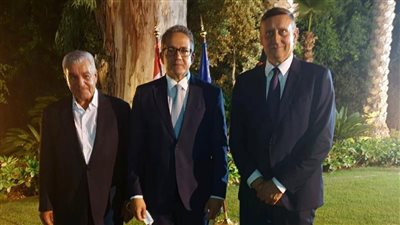 وزير السياحة يشارك في حفل توديع السفير الألماني بالقاهرة