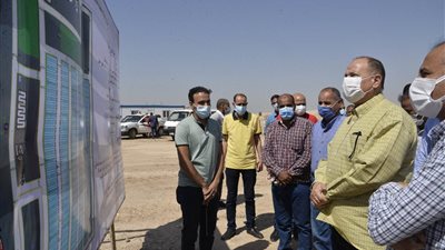 محافظ أسيوط يضع حجر أساس مشروع إنشاء محطة معالجة الصرف الصحي ببني غالب