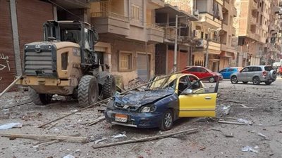 إصابة سائق في انهيار جزئي لعمارة سكنية بالمحلة.. والحي: تشكيل لجنة هندسية للمعاينة