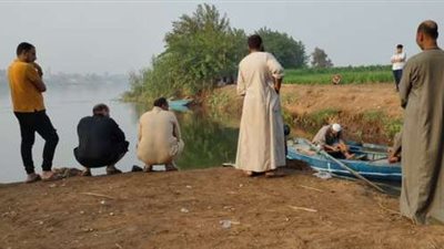 انتشال جثة شاب غرق في نهر النيل بنجع حمادي