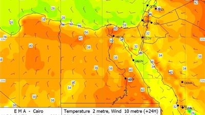 الأرصاد: استمرار أجواء الحرارة الشديدة مع وجودة شبورة مائية صباحية 
