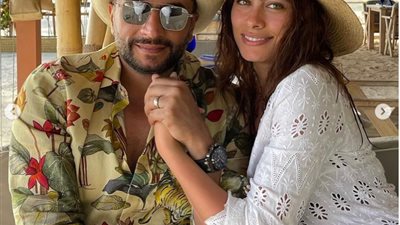 أول صور تجمع هاجر أحمد وزوجها أحمد الحداد في شهر العسل 