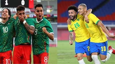 تعرف على مواعيد مباريات اليوم الثلاثاء 3-8-2021 والقنوات الناقلة.. المكسيك ضد البرازيل